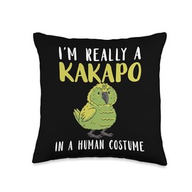 Kakapo Human Costume Kakapo Parrot Kakapo Bird New Zealand Throw Pillow