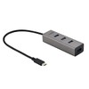YUENN USB-C Metal 4-Port HUB, 4X USB 3.0 Port USB-A