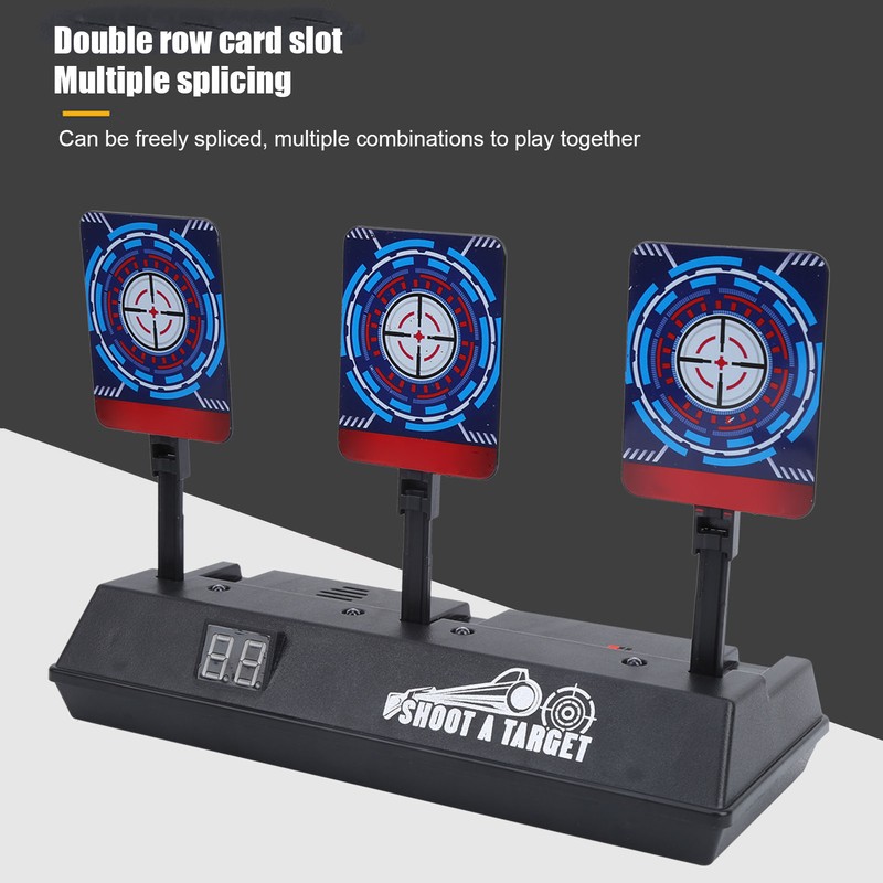 Electronic Shooting Target Auto Reset Scoring Target Sound Light Outdoor