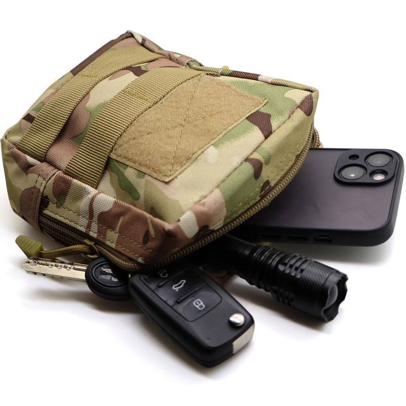 Multicam Camo Tactical MOLLE Utility Pouch Belt Camouflage Admin Tool