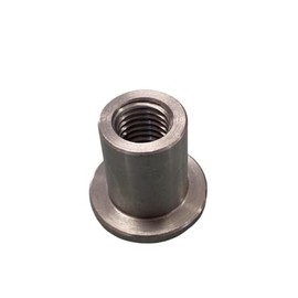 M8 X 25MM WELD IN STEEL FEMALE THREAD THREADED FITTING BUSH TOP HAT