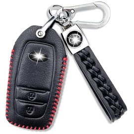 Key Case for Toyota Harrier 80 Series Hilux GUN125 Mirai New Model Harrier Yaris MARK X 250G S Compatible Smart Key Case Key Cover Key Holder Dedicated Design Genuine Leather Premium Scratch