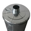 Plexon Metal Compost Bin Outdoor Burn Bin - Galvanized Trash