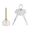 7 Pcs Transparent Padlock Set Pick Cutaway Practice Lock With
