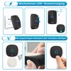 Wireless Doorbell Set, 300 m Range, IP66 Outdoor Waterproof Front