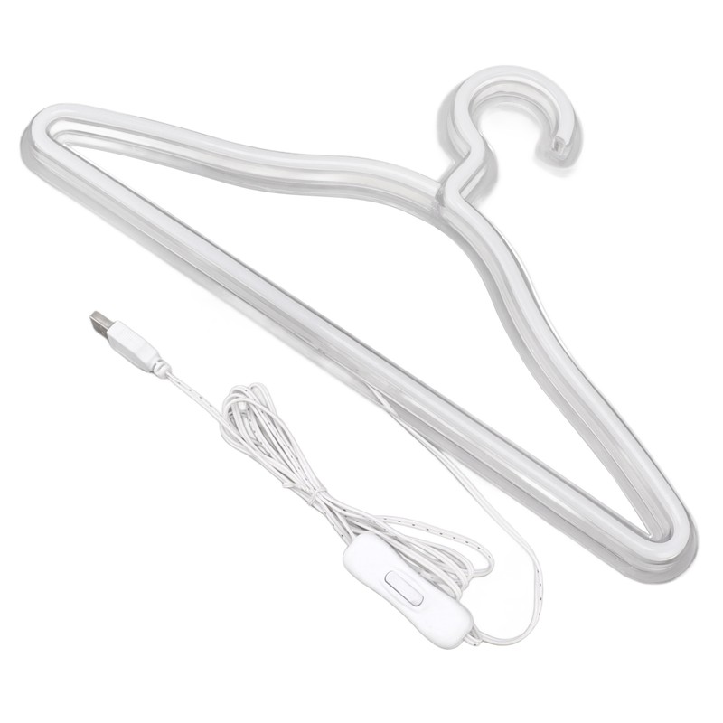 Coat Hanger LED Neon Sign Decorative Wall Hanging Sign for
