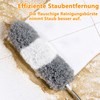 Washable Telescopic Duster, Duster, Rod and Bendable Corner Brush, Microfibre