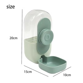 Hanging Automatic Pet Water Feeder Rabbit Water Bottle,Suitable for Small Animal,Small Animals Cage Accessories(Green)