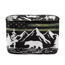 Whosucclay American Flag Propane Tank Cover for Camper, RV Double 20lb Gas Tank, Weather Resistant Cylinder Cover, Camper Accessories for Outdoors