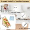 Triangle Sandwich Container,Triangle Sandwich Container Reusable,Triangle Sandwich Box with Lids