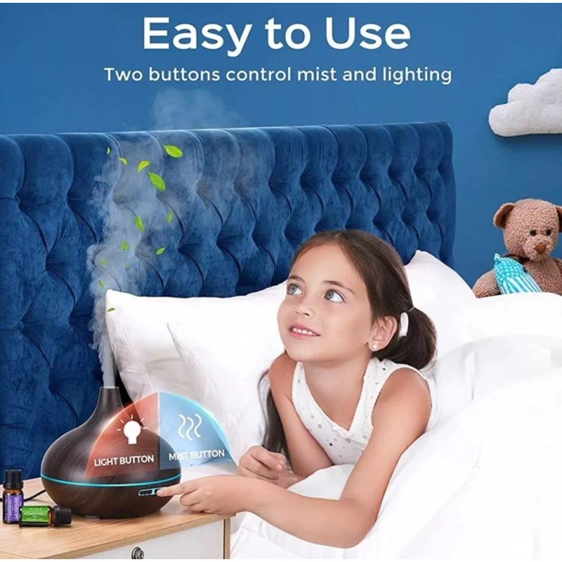 Victsing Difusor De 500ml Con Luces Led