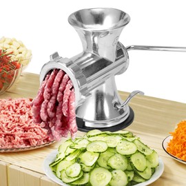 Manual Meat Grinder, Hand Crank Mincer, Multifunctional Meat Mincing Machine - Kitchen Tool Sausage Stuffer