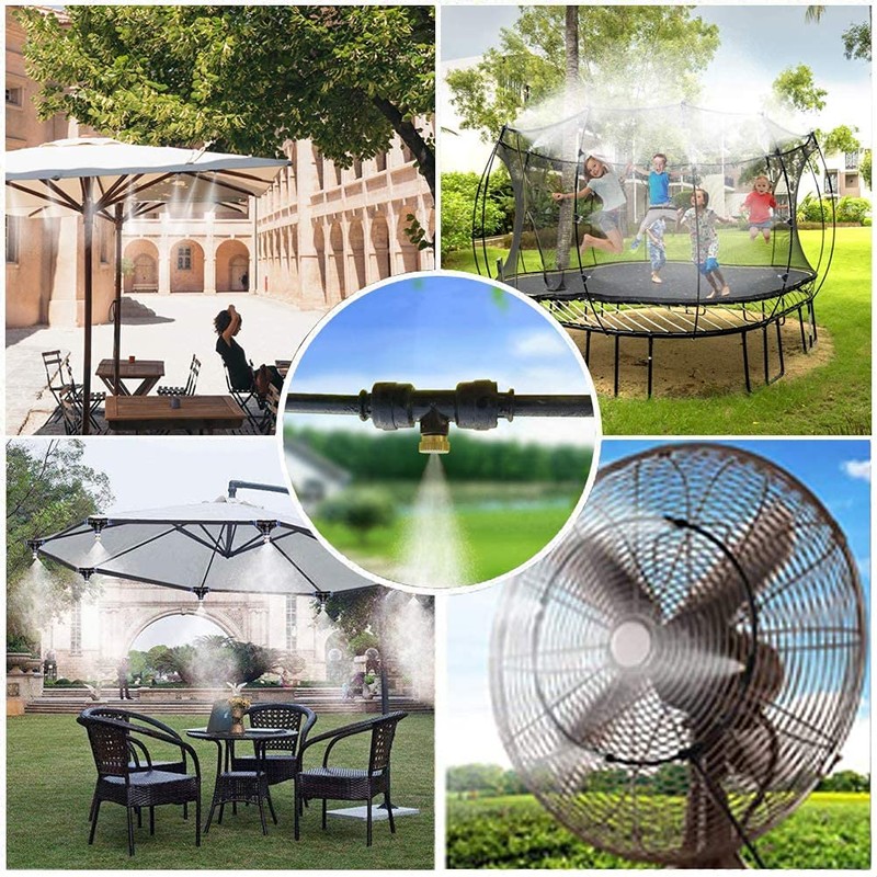 GLANT Misting Cooling System, 33FT (10M) Misting Line + 10