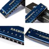 YOKSAS 4PCS Harmonicas Set C Key 10 Hole with Case