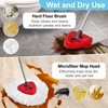 Spin Mop Head, Mop Replacement Handle,Brush,Base Compatible with O Cedar