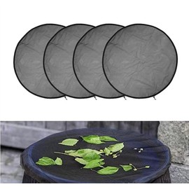 Rain Butt Net 2/4 Pieces Rain Butt Cover with Drawstring Adjustable Rain Butt Net Protective Net Weatherproof Rain Butt Protection Against Leaves, Mosquitoes and Insects (85 cm, Pack of 4)