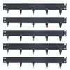 Sunnydaze 16-Foot Metal Landscape Edging Border - 5-Pack of 42