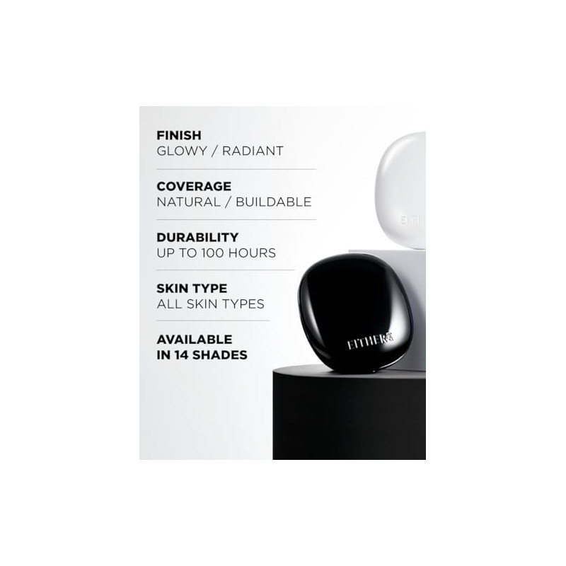 Either Base Maquillaje Glow Pixel Cushion Fórmula Cuidado Piel Efecto