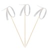 Silver Glitter 70th Birthday Centerpiece Sticks, 12-Pack Number 70 Table