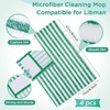 4 Pack Mop Pads Compatible with Libman Wet & Dry