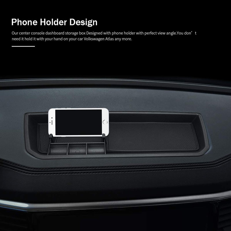 auovo Dashboard Storage for VW/Volkswagen Atlas Accessories 2018-2023 Car Center