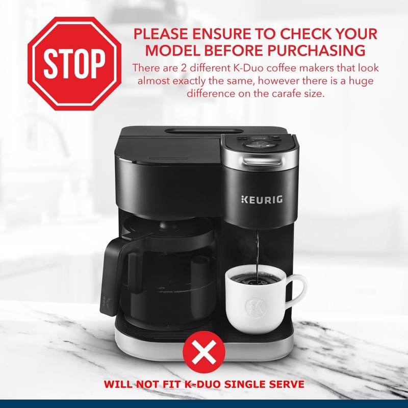 12-Cup Coffee Carafe Compatible with Keurig K-Duo Essentials, K Duo