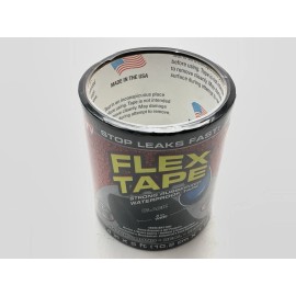 Flex Seal TFSBLKR0405 Rubberized Waterproof Flex Tape 4" Wide X 5' Long - BLACK