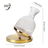 Red Wine Decanter, Spinning Wine Decanter with Aerator and Thickened