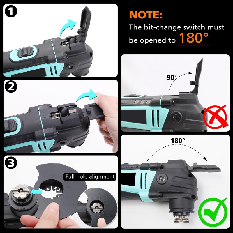 XSSIVE 3.2° Oscillating Multi-Tool Kit with Quick-Change & 6-Speed |