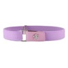 Ladeheid P15G Girls' Elastic Belt 1-6 Years 34-65 cm, Purple/Flower