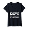 The Answer Is Eyelash Viper Funny Math Teacher Student V-Neck