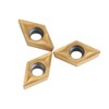 Gold CNC Carbide Tip Insert, Akozon 10pcs Solid Carbide Turning