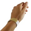 100 Gold Tyvek Wristbands 19mm with Tape Closure Waterproof ID
