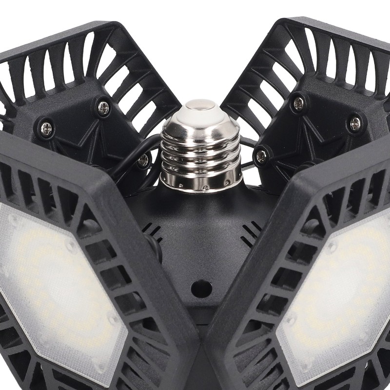 LED Garage Light Cool White 80W 4 Panel 90 Degree