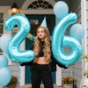 40 Inch Light Blue Number 26 Digital Balloon,Jumbo Mylar Foil
