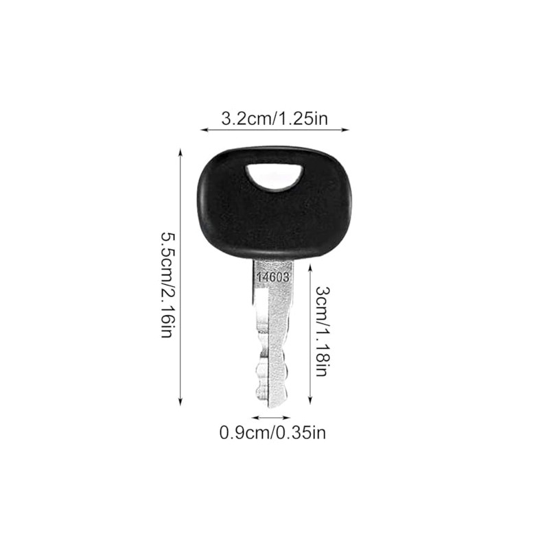14603 Ignition Starter Key – Compatible with JCB, CAT, Volvo,