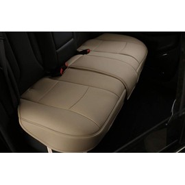 EDEALYN® 1 Pack Scalable (124-140cm) Back Seat Cover Car Seat Cover Seat Protector Rear Seat Bottom Cover Fits 90% of car - for Seat Bottom Only (Tan - Rear seat)