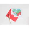 Papyrus Thank You Cards with Envelopes, Globe and Plane with