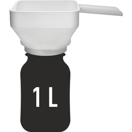 Browin 139199 Plastic Universal Funnel for Preserving Jars Square Funnel Diameter 52-85 mm White