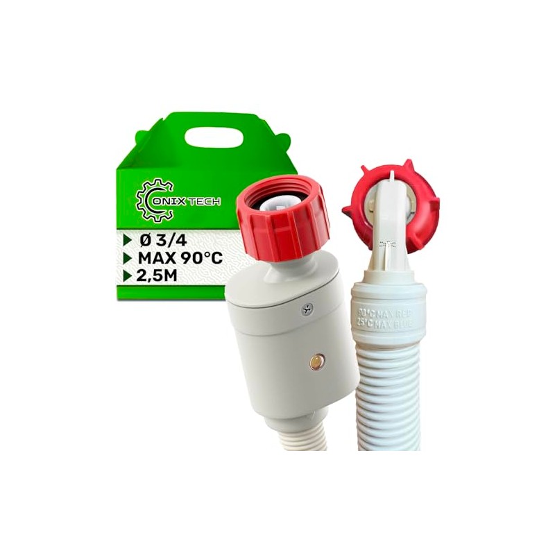 Aquastop Hose Washing Machine and Dishwasher 2.5 m Safety Valves