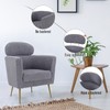 ALPHA HOME Living Room Chair Cashmere Lounge Chair Lazy Couch
