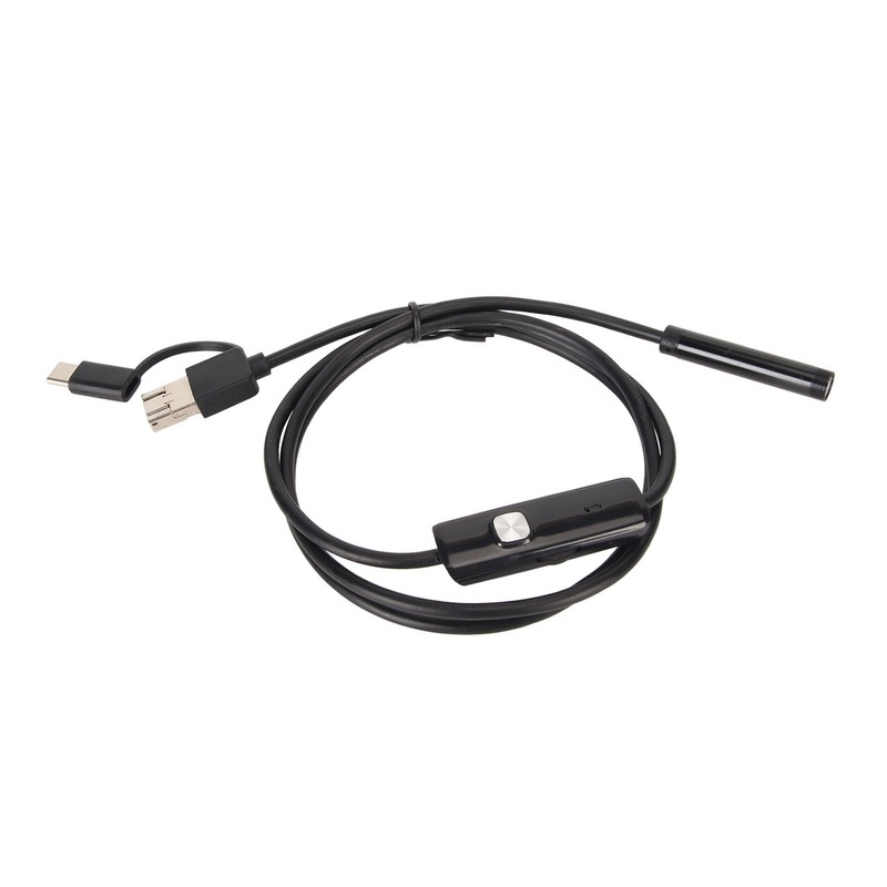 USB Endoscope 8mm Lens 3 in 1 Interface IP67 Waterproof