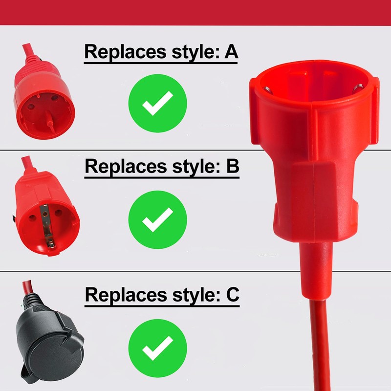 SPARES2GO 10m Mains Power Cable UK 3 Pin Plug compatible