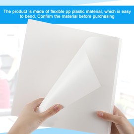 Henoyso 16 Pcs 1/2 Inch 3 Ring Binder with Clear Cover Plastic Flexible Fit Letter Size 8.5" x 11" Paper Holds 100 Sheets Versatile Binders for School Office Home, 1 Pocket(White)
