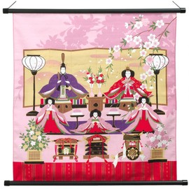 [京のみやび]タペストリー風呂敷 彩時記(小） 小ふろしき 50cm幅 桃の節句 雛祭り