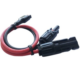 Solar Power Connector Portable Solar Cable Kits Adapter Solar Charger Cord Compatible Anderson for Goal Zero Yeti, Suaoki, Renogy Portable Solar Generator Power Station -10AWG 35cm/1.1ft