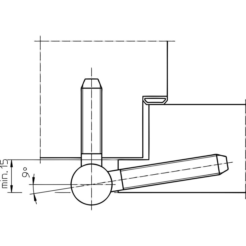 Vasalat Türband,3-TLG, Ø20,86mm,verzinkt Door Hinge 3-Piece Diameter 20.86 mm Galvanised,