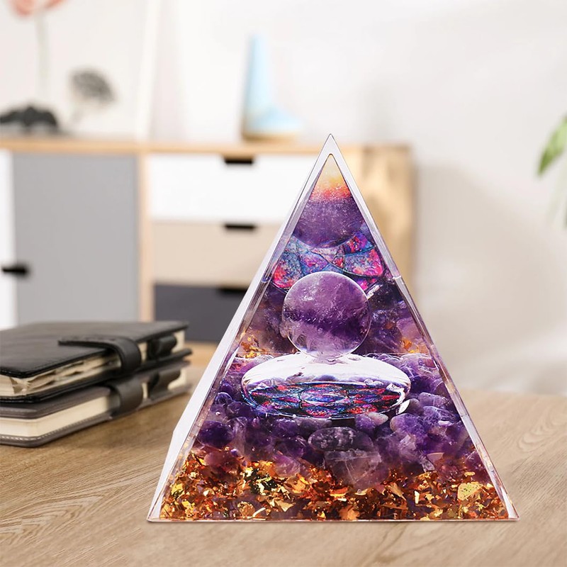 Rolin Roly Positive Pyramid Gemstones Healing Stones Natural Home Decor