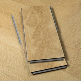 12” Cut Sample Luxury Vinyl Plank Flooring | DIY Click Installation, 40 Mil Wear Layer, Waterproof and Scratch Resistant LVP | Soho Herringbone