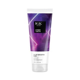 IGK Hair Color Depositing Hair Mask - Color: Cyber Tokyo